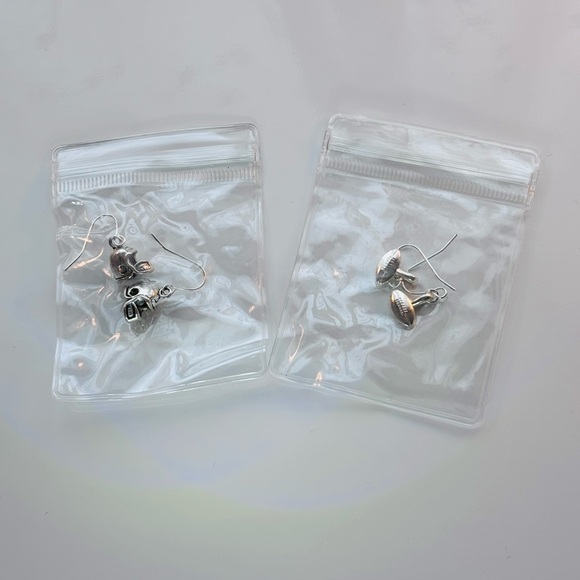 Set of Two Football Earrings - Picture 4 of 4